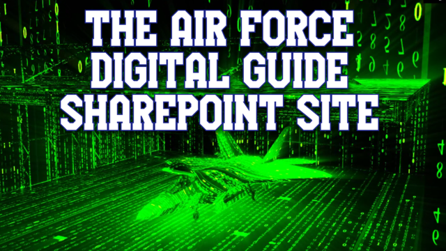 The Air Force Digital Guide SharePoint site